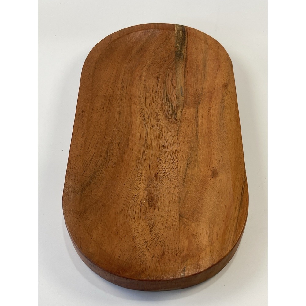 Wooden Appetizer Tray Crafted In India  12" x 6"‎ x 1"  Acacia Wood